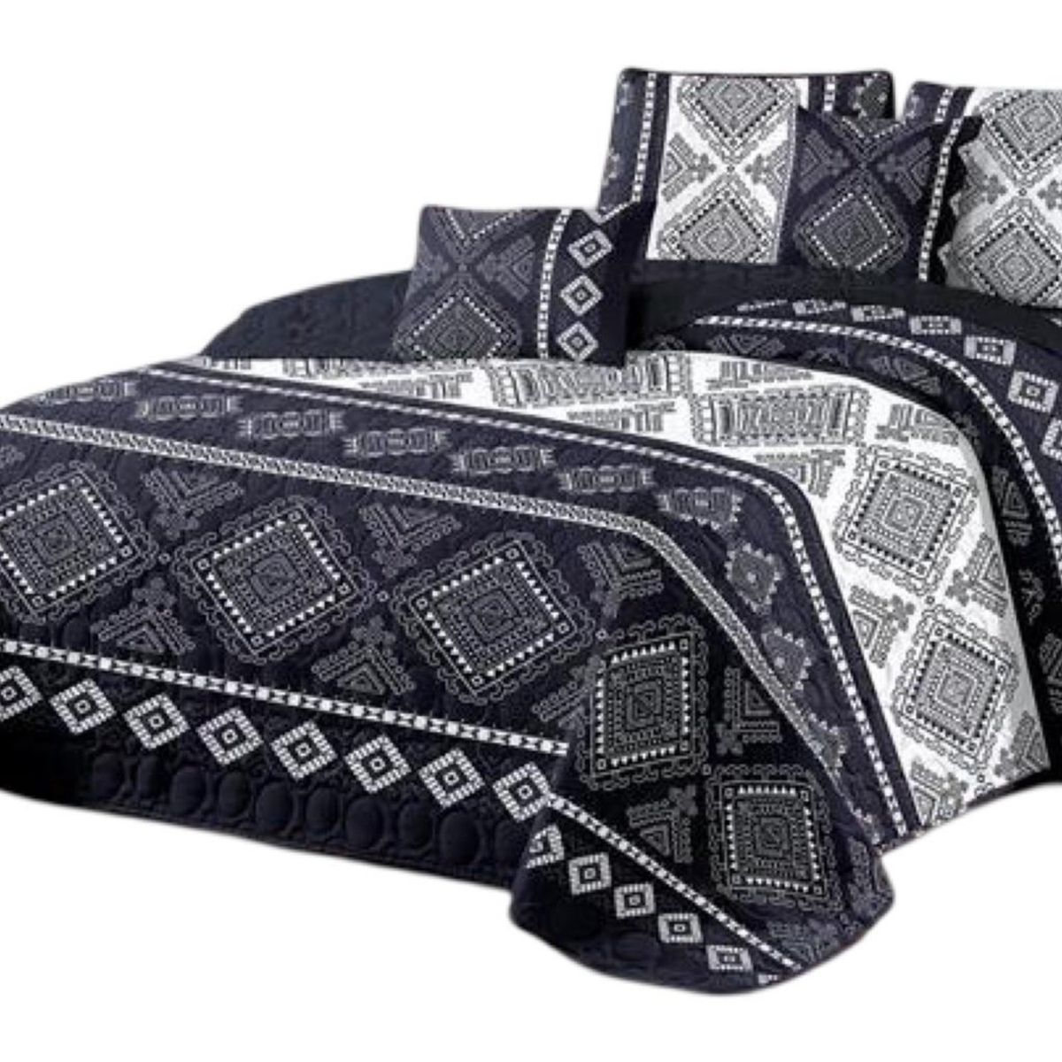 GENERICO - Cubrecama Quilt 2 Plazas+2 Fundas Verano Fresco 13n12