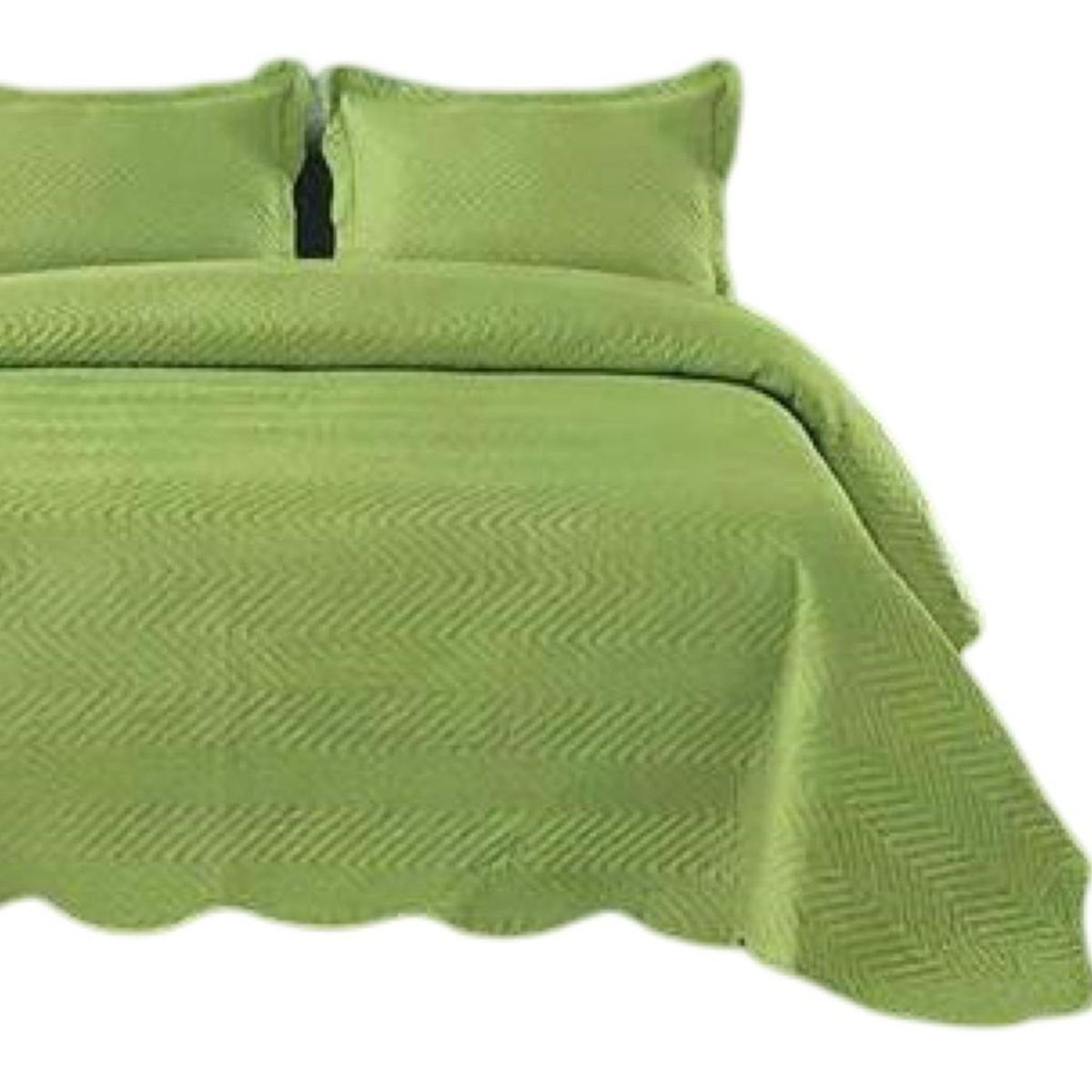 GENERICO - Cubrecama Quilt 2 Plazas+2 Fundas Verano Unicolor 13n09