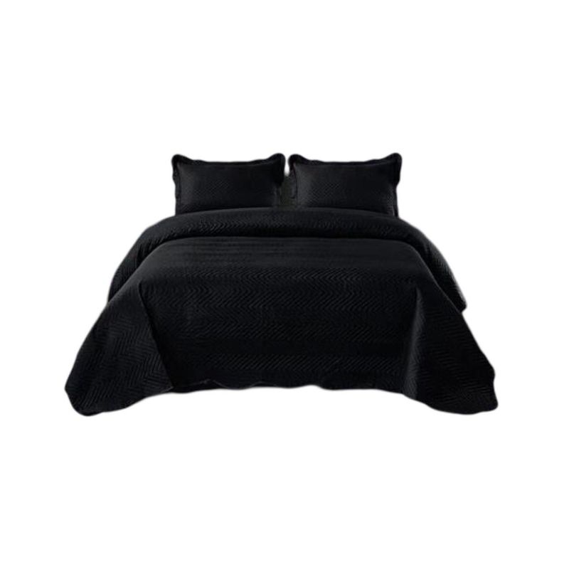GENERICO - Cubrecama Quilt 2 Plazas+2 Fundas Verano Unicolor 13n05