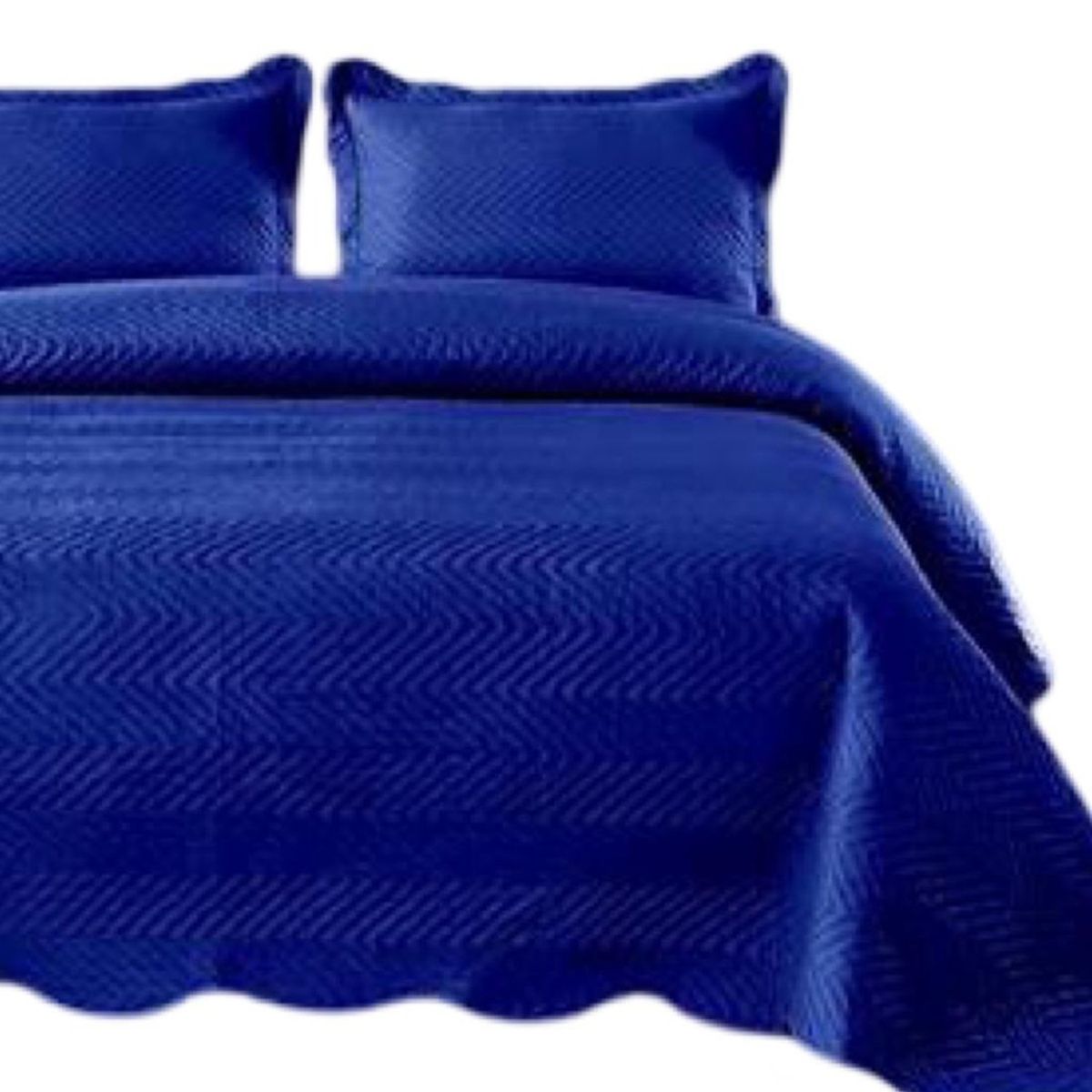 GENERICO - Cubrecama Quilt 2 Plazas+2 Fundas Verano Unicolor 13n01