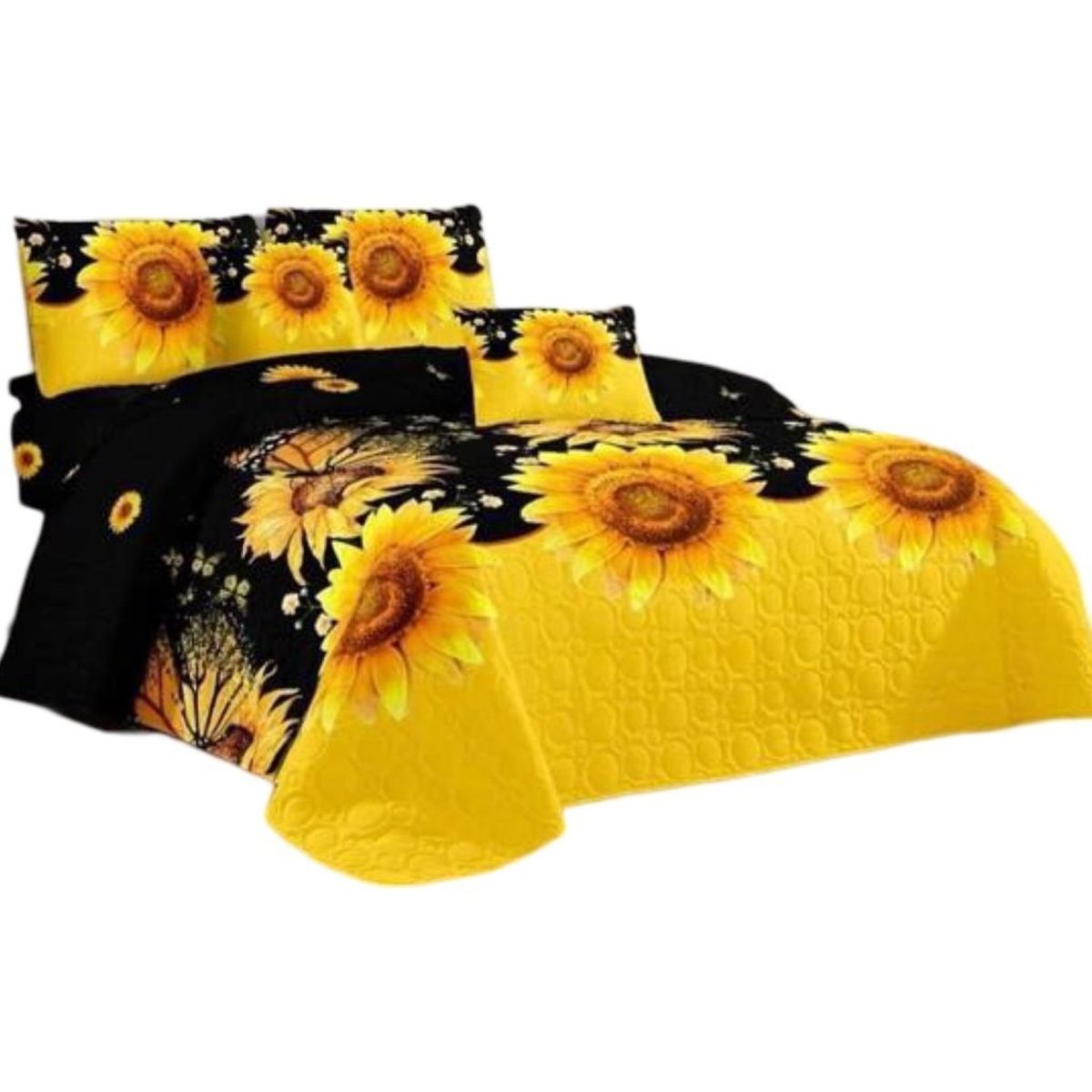 GENERICO - Cubrecama Quilt 2 Plazas+2 Fundas Verano Fresco 13n75