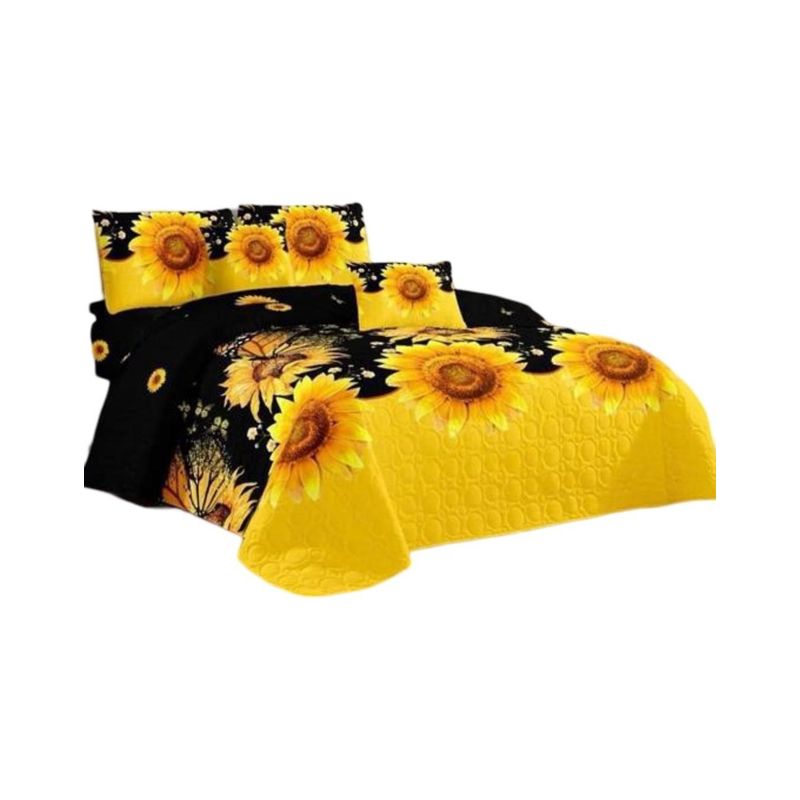 GENERICO - Cubrecama Quilt 2 Plazas+2 Fundas Verano Fresco 13n75