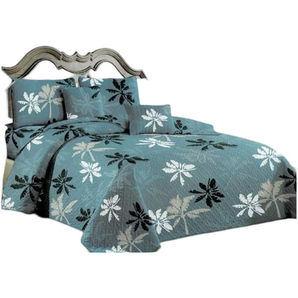 GENERICO - Cubrecama Quilt 2 Plazas+2 Fundas Verano Fresco 13n73