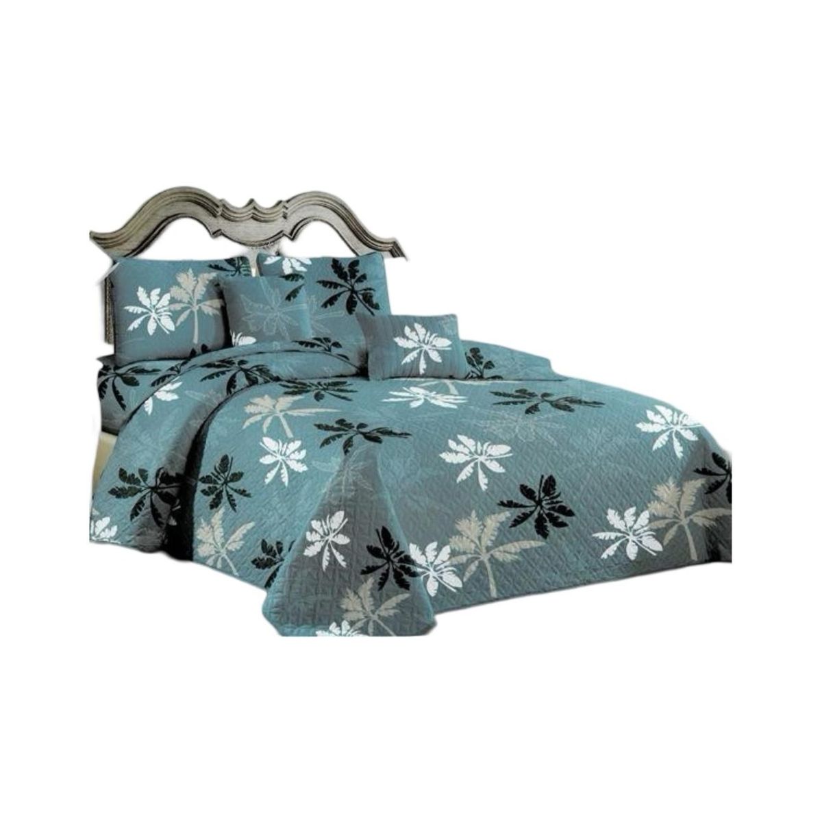 GENERICO - Cubrecama Quilt 2 Plazas+2 Fundas Verano Fresco 13n73