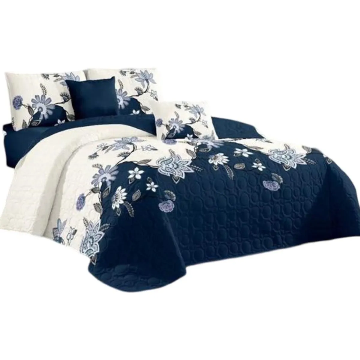 GENERICO - Cubrecama Quilt 2 Plazas+2 Fundas Verano Fresco 13n69