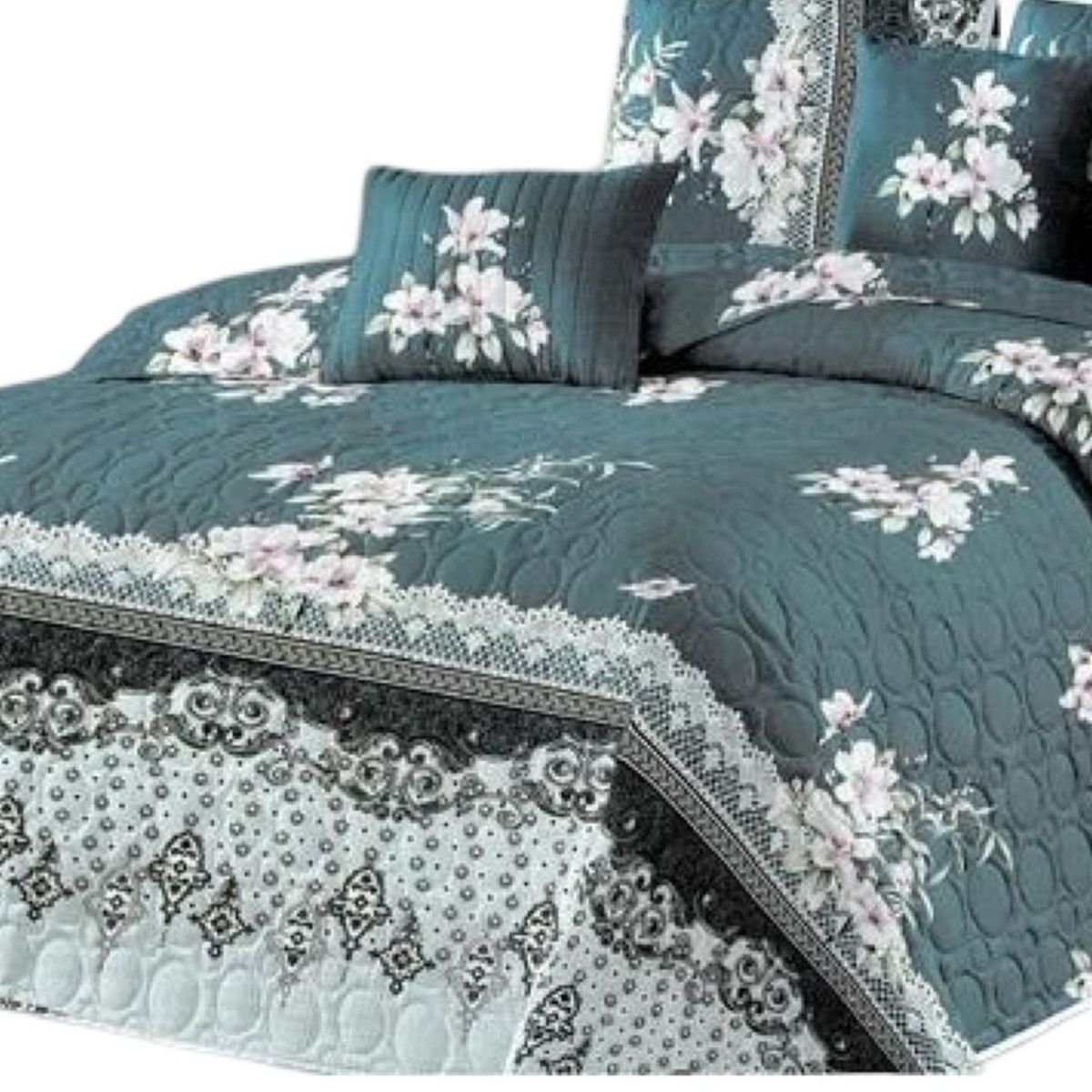GENERICO - Cubrecama Quilt 2 Plazas+2 Fundas Verano Fresco 13n60