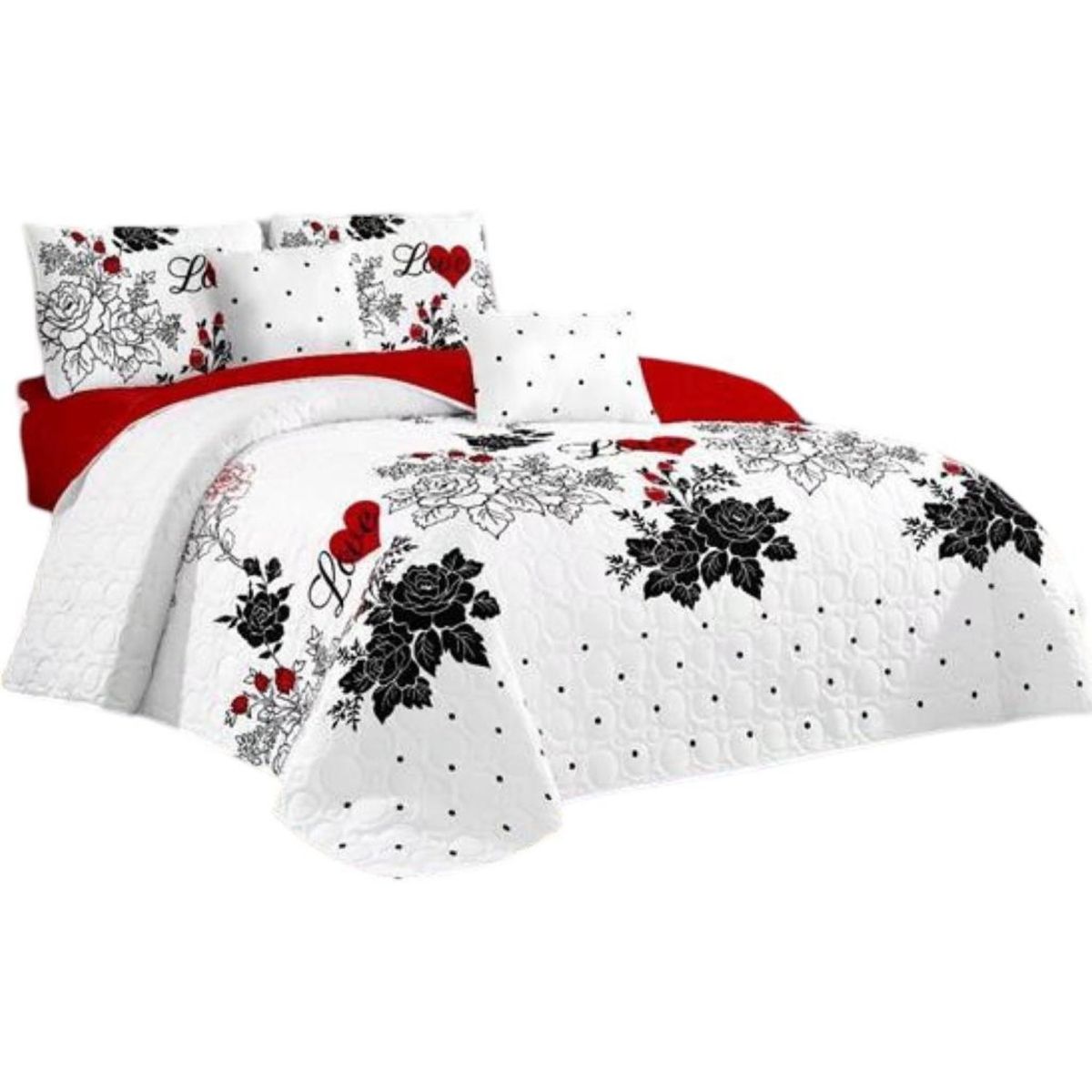GENERICO - Cubrecama Quilt 2 Plazas+2 Fundas Verano Fresco 13n52