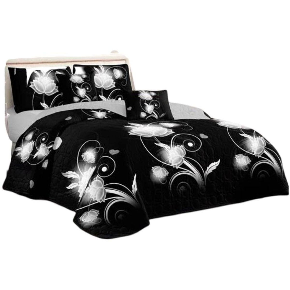 GENERICO - Cubrecama Quilt 2 Plazas+2 Fundas Verano Fresco 13n49