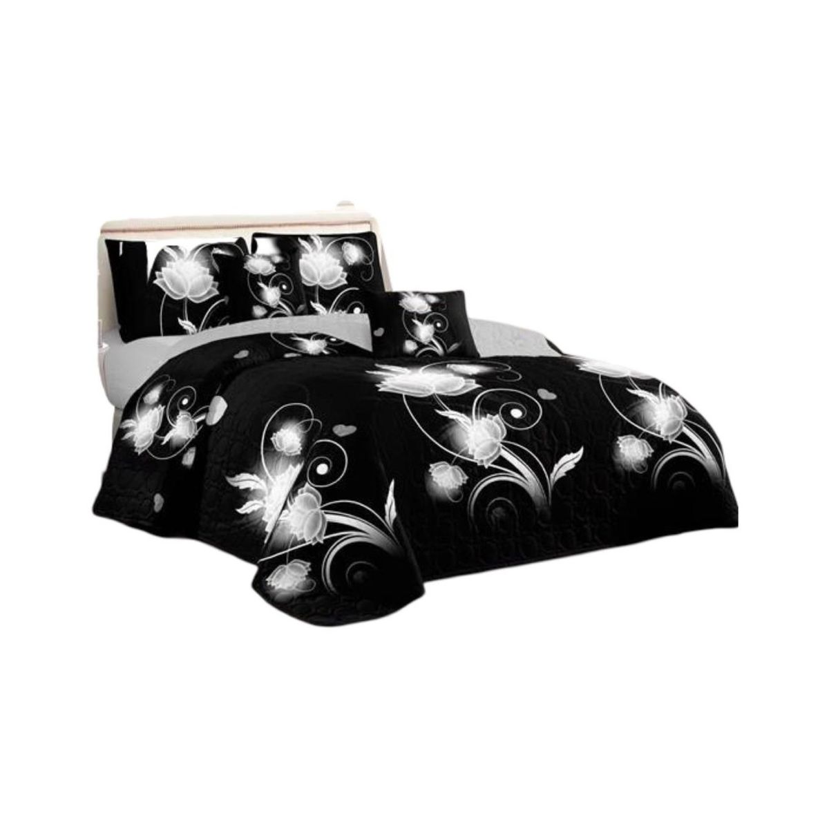 GENERICO - Cubrecama Quilt 2 Plazas+2 Fundas Verano Fresco 13n49