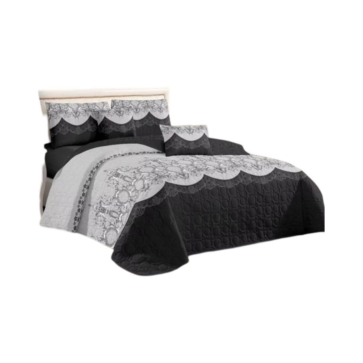 GENERICO - Cubrecama Quilt 2 Plazas+2 Fundas Verano Fresco 13n44