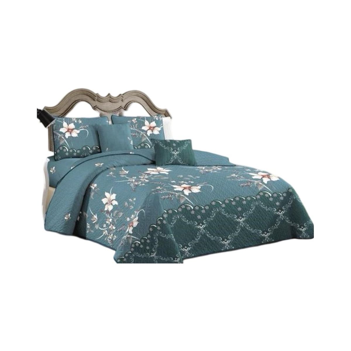GENERICO - Cubrecama Quilt 2 Plazas+2 Fundas Verano Fresco 13n36