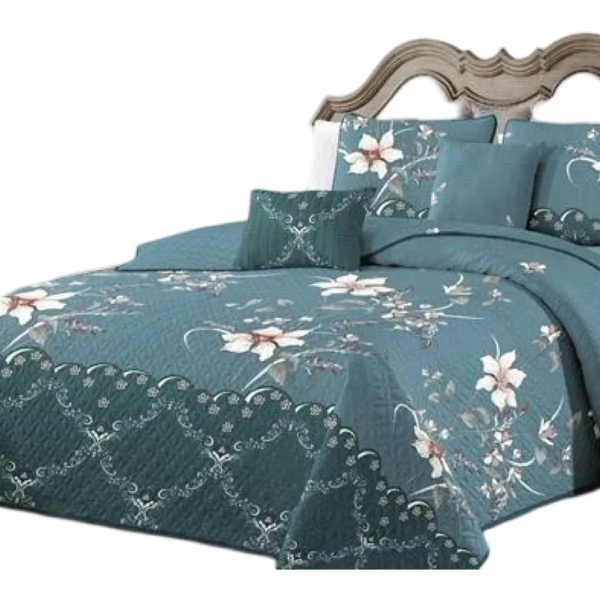 GENERICO - Cubrecama Quilt 2 Plazas+2 Fundas Verano Fresco 13n36