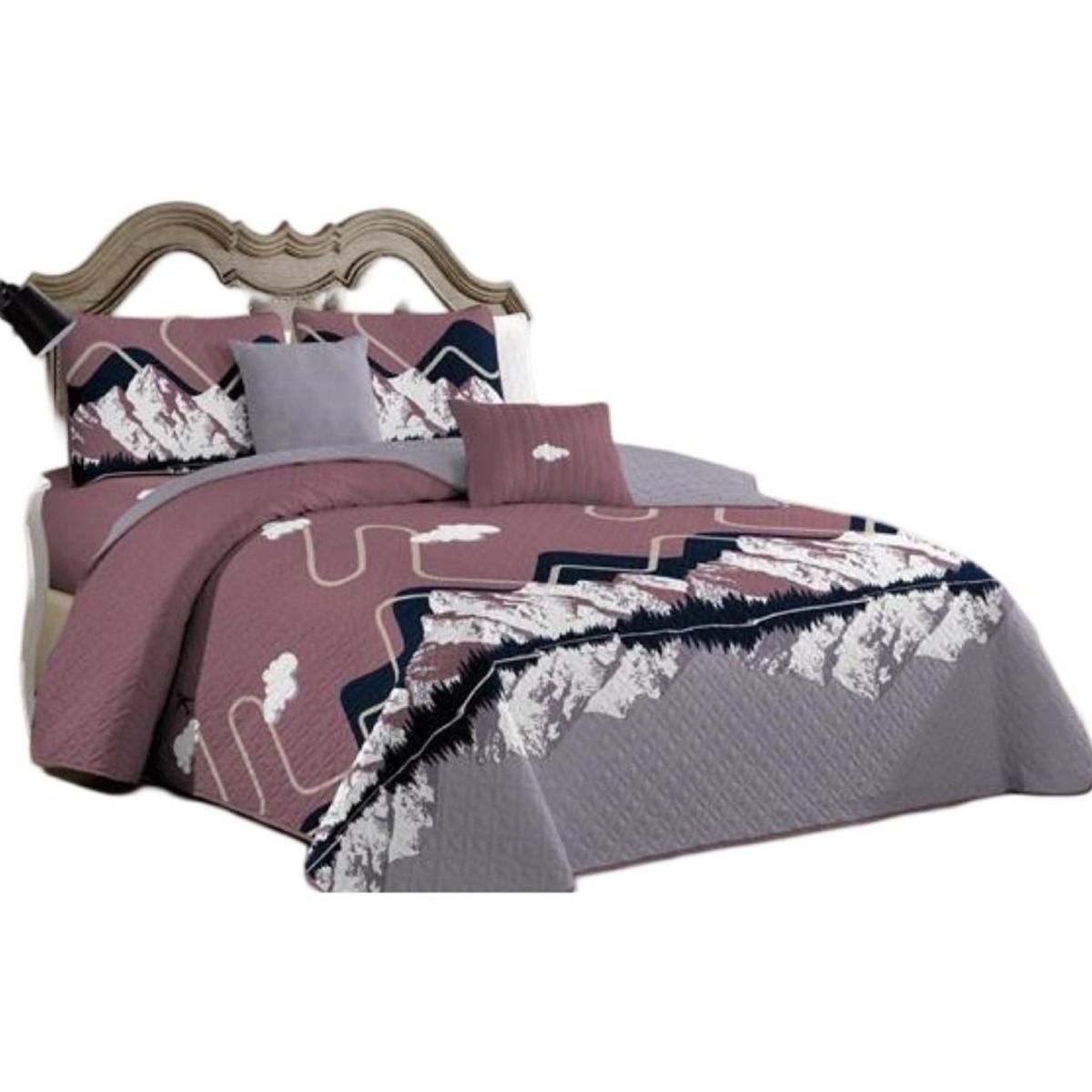 GENERICO - Cubrecama Quilt 2 Plazas+2 Fundas Verano Fresco 13n19