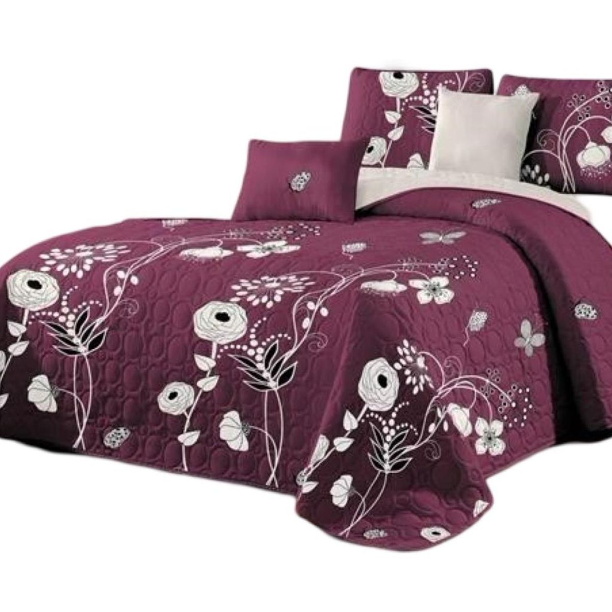 GENERICO - Cubrecama Quilt 2 Plazas+2 Fundas Verano Fresco 13n14