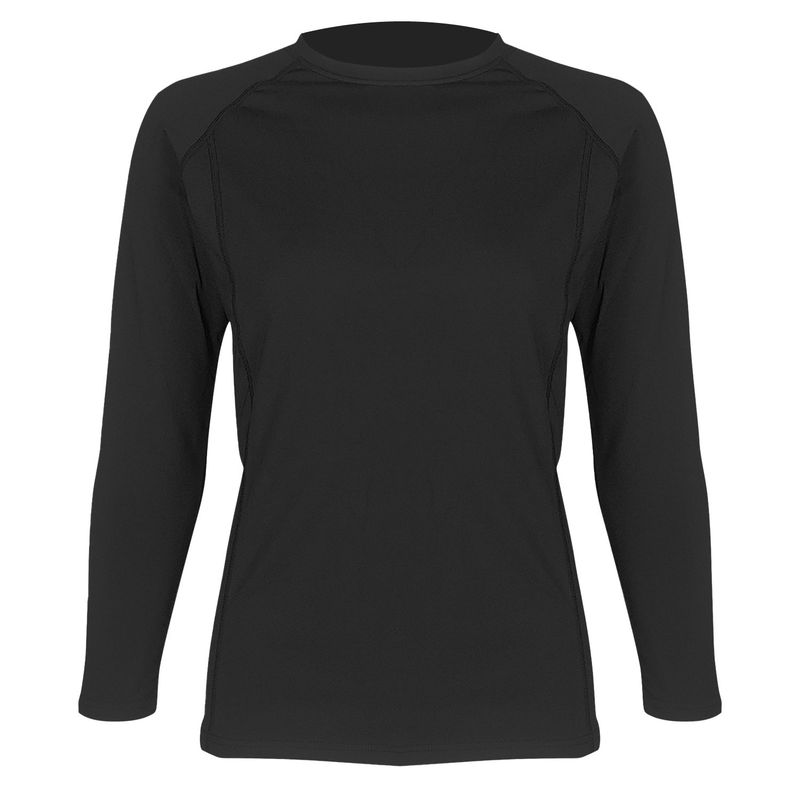 ANDESLAND OUTDOOR APPAREL - Polera Micropolar I Capa Blanford Negro Mujer