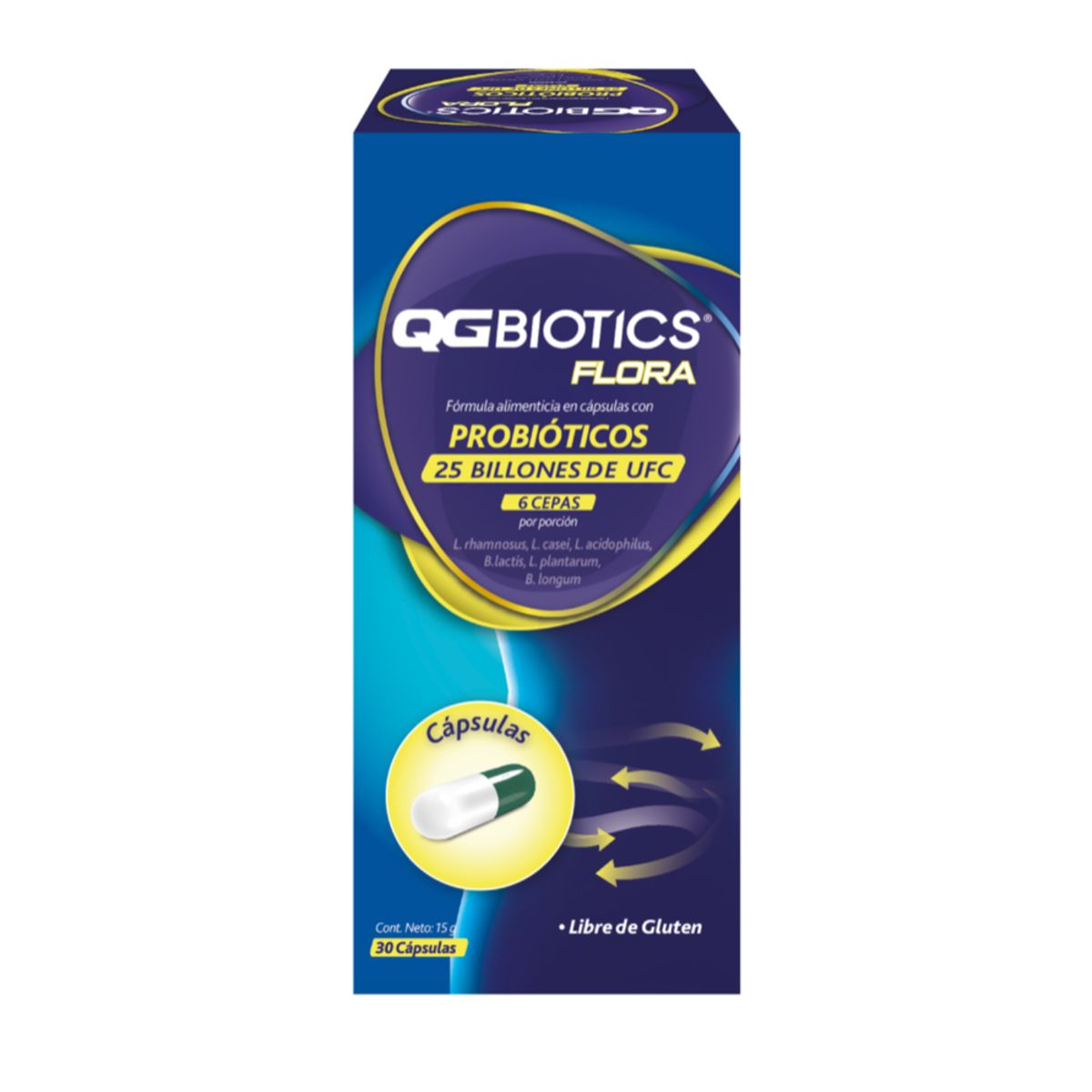QGBIOTICS - QGBiotics Flora probióticos 25 billones UFC - 30 cápsulas