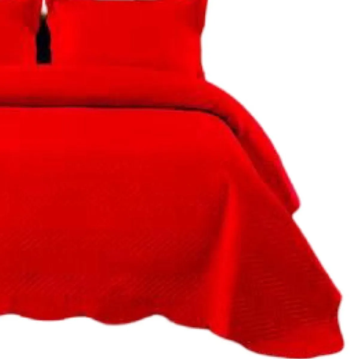 GENERICO - Quilt Verano Unicolor 2 Plazas+2 Fundas Verano Suave 13n06