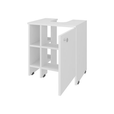 Imagen 2 del producto Mueble Baño Piso Lavamanos 1 Puerta - Blanco 50.5x47x37.4 cm