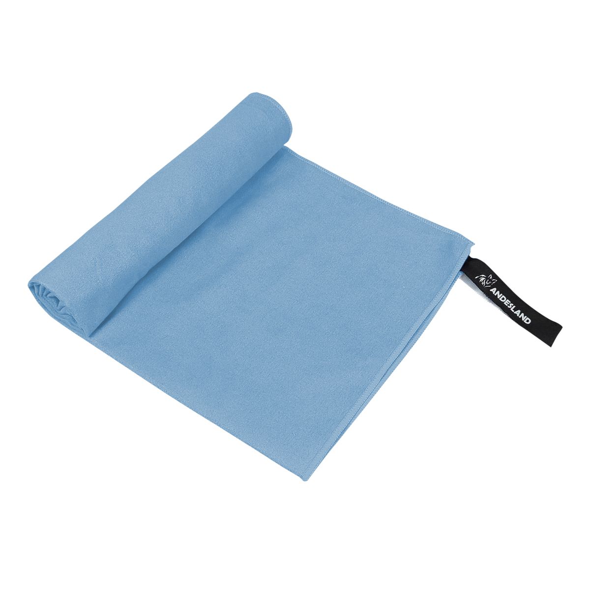 ANDESLAND OUTDOOR APPAREL - Toalla Microfibra Secado Rápido Celeste 80x180cm