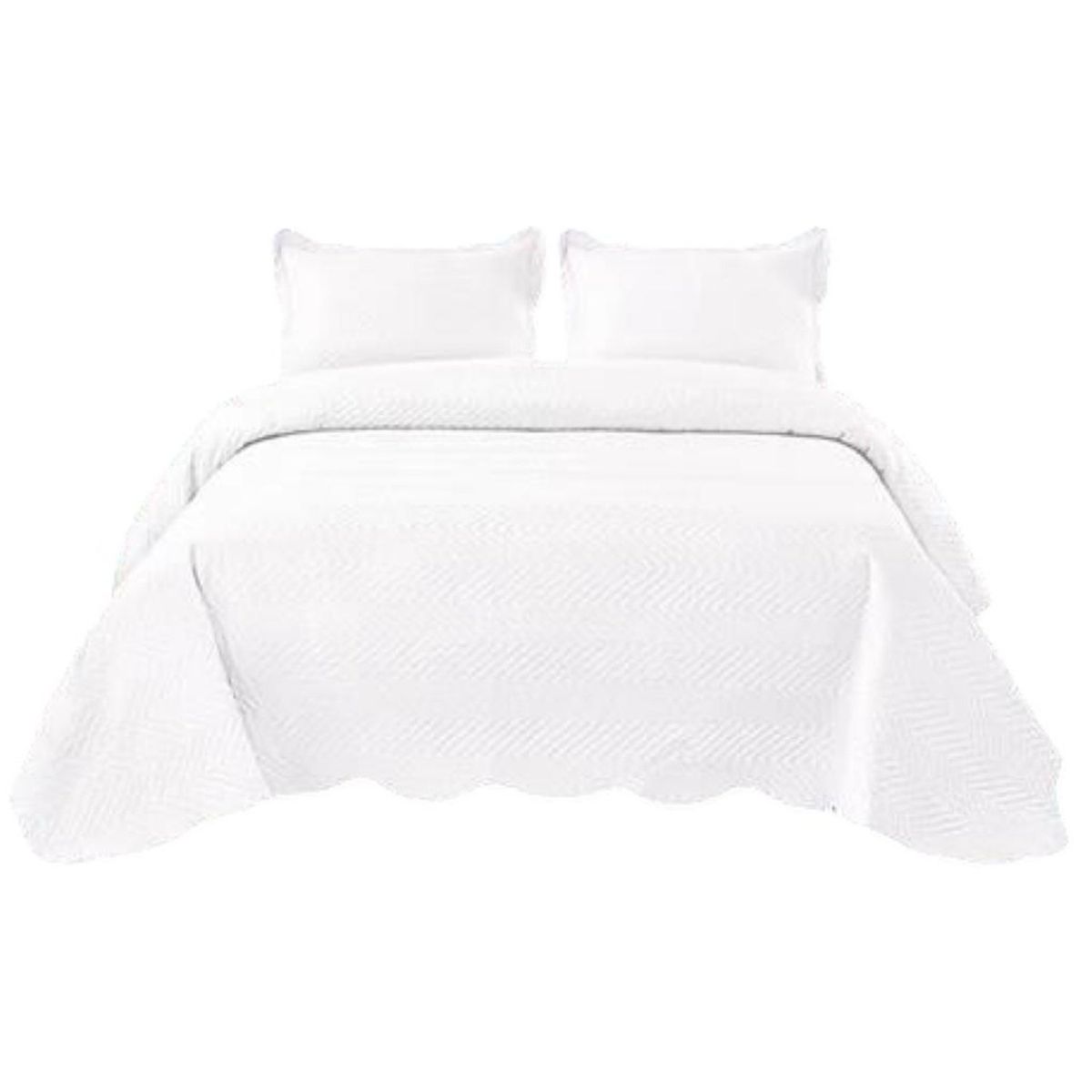 GENERICO - Quilt Verano Unicolor 2 Plazas+2 Fundas Verano Suave 13n02