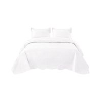 Quilt Verano Unicolor 2 Plazas+2 Fundas Verano Suave 13n02