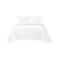 GENERICO - Quilt Verano Unicolor 2 Plazas+2 Fundas Verano Suave 13n02