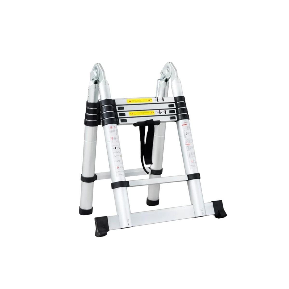 QRUBBER - Escalera Aluminio Telescópica Multiuso 3,2 Mts. QRubber