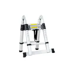 QRUBBER - Escalera Aluminio Telescópica Multiuso 3,2 Mts.