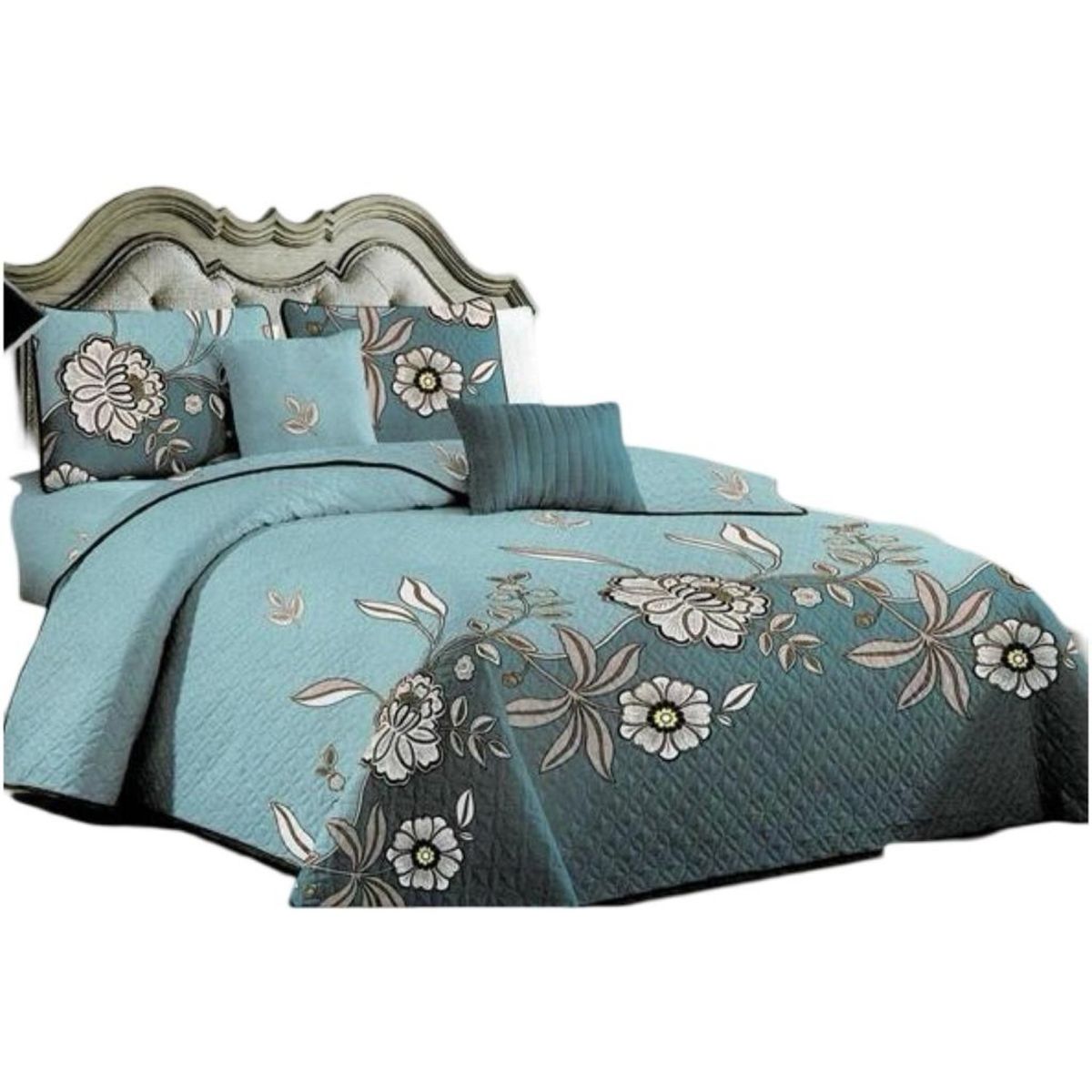 GENERICO - Quilt Verano 2 Plazas+2 Fundas Verano Suave 13n30