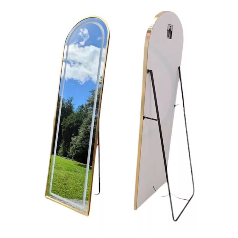 SORENTO - Espejo Dorado Arqueado Led 150 X 40 Cm - S90205