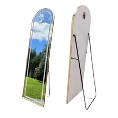 SORENTO - Espejo Dorado Arqueado Led 150 X 40 Cm - S90205