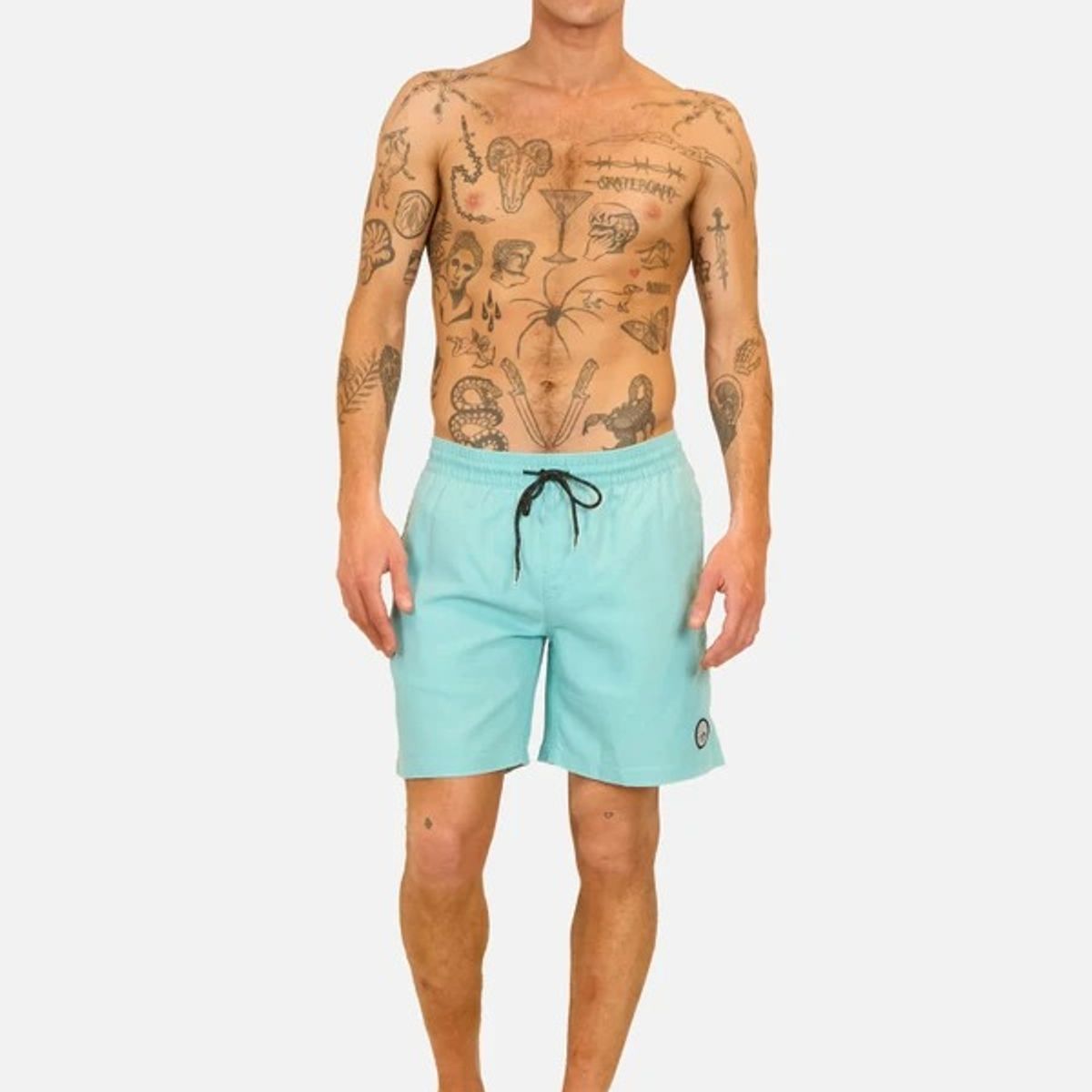 VOLCOM - Traje De Baño Tropic Wave Celeste Hombre Volcom
