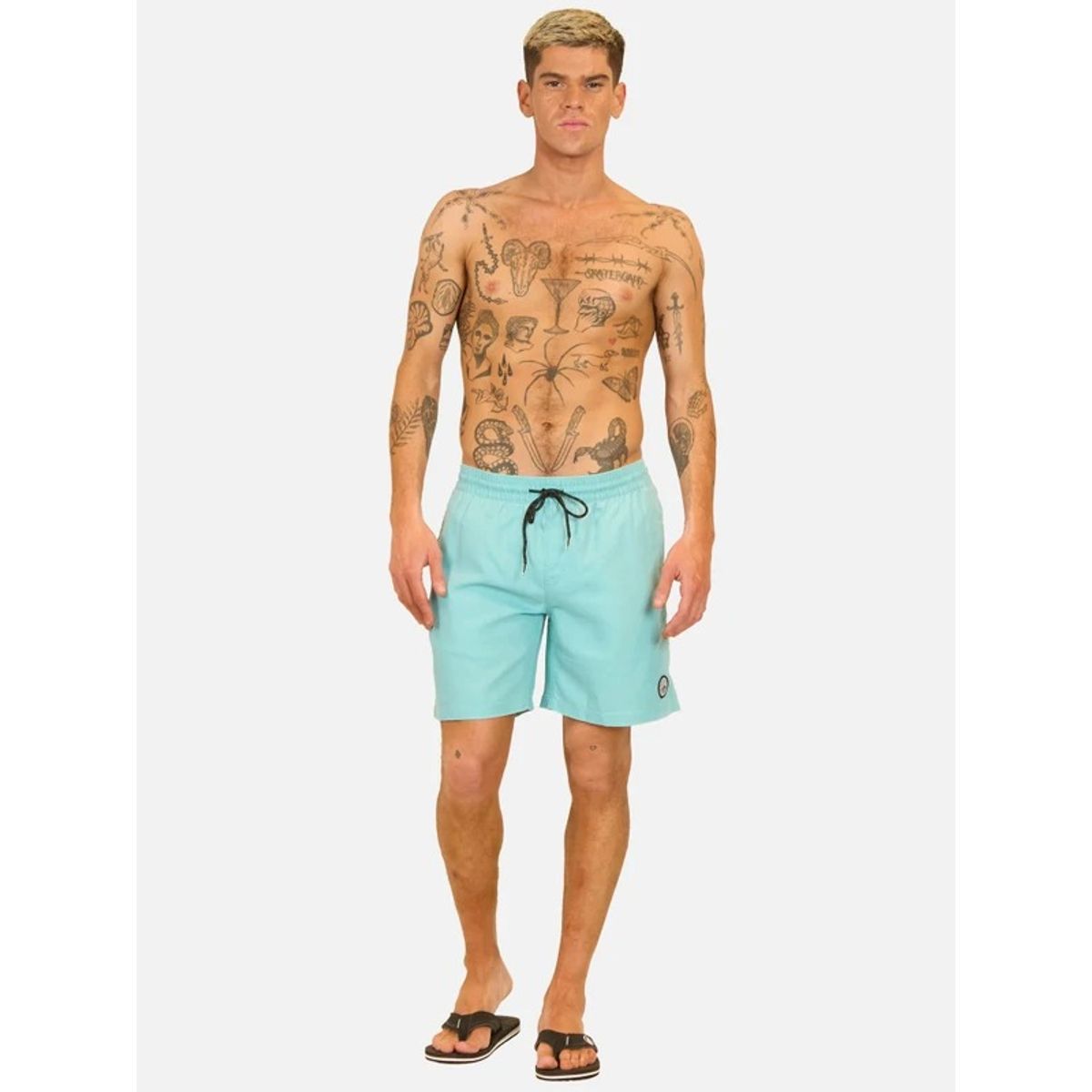 VOLCOM - Traje De Baño Tropic Wave Celeste Hombre Volcom