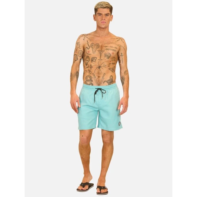 VOLCOM - Traje De Baño Tropic Wave Celeste Hombre Volcom