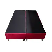 MUEBLES HVM - Base HVM 2 Plazas BD Felpa Rojo