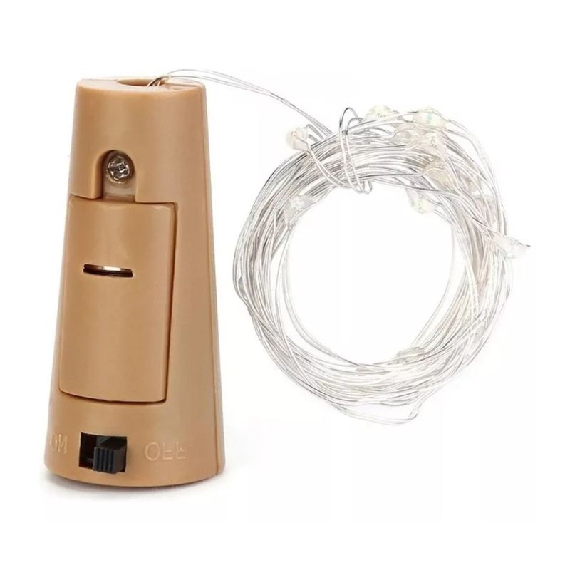 GENERICO - Luces Corcho Hada Alambre 10 Led Decoracion Calidas.