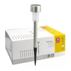 GENERICO - Set 10 Estacas LED Solar Tobago, 4,5Cm X 30Cm..