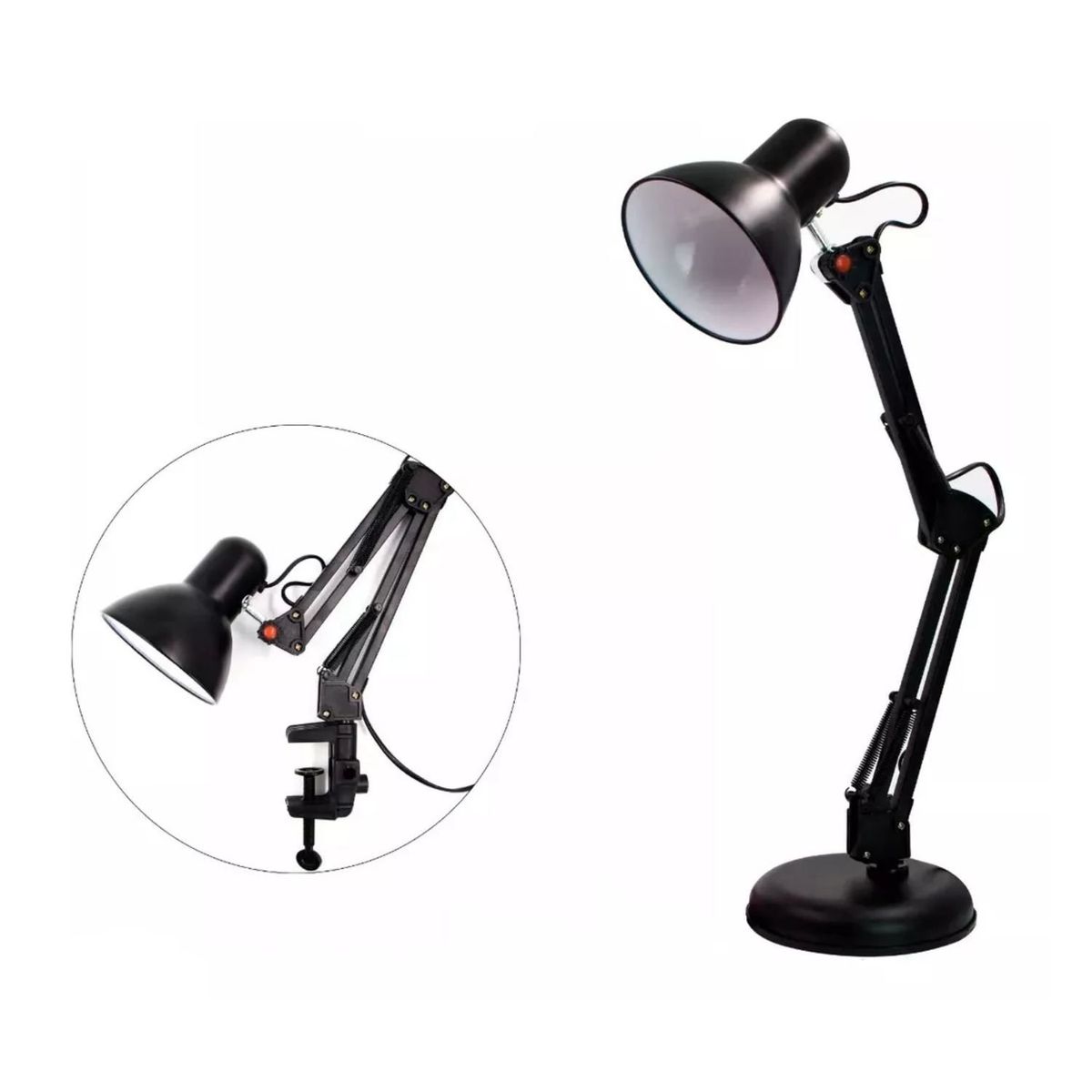 GENERICO - Lampara Arquitecto Escritorio Articulada Con Base Retro Pixar.