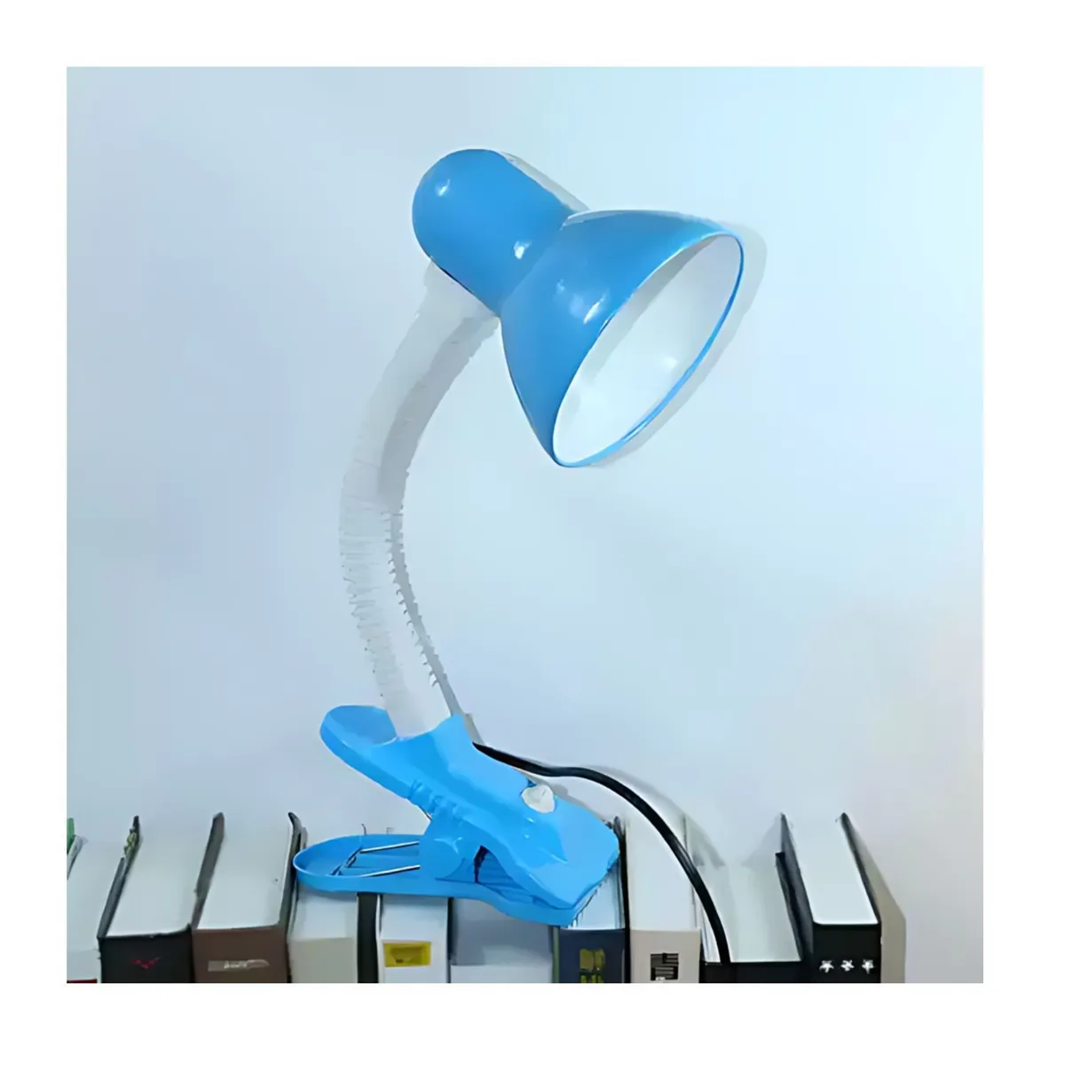 GENERICO - Lámpara Escritorio Led Flexible Direccional Clip Luz Led Azul.
