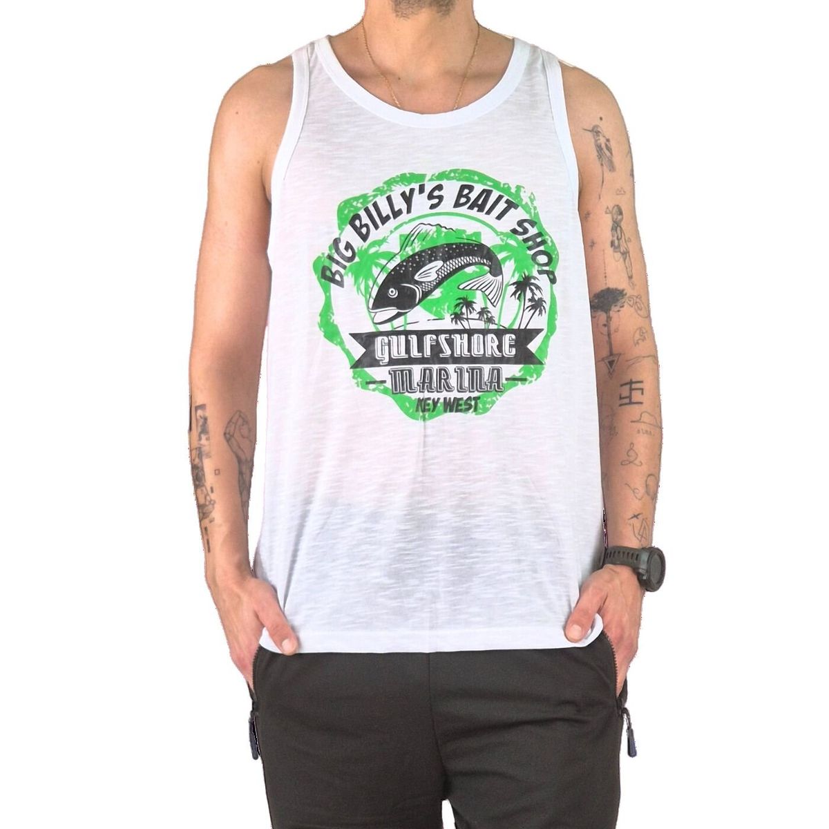 LIKE SHOP - Polera Sin Manga Musculosa Hombre Diseño Colores 240