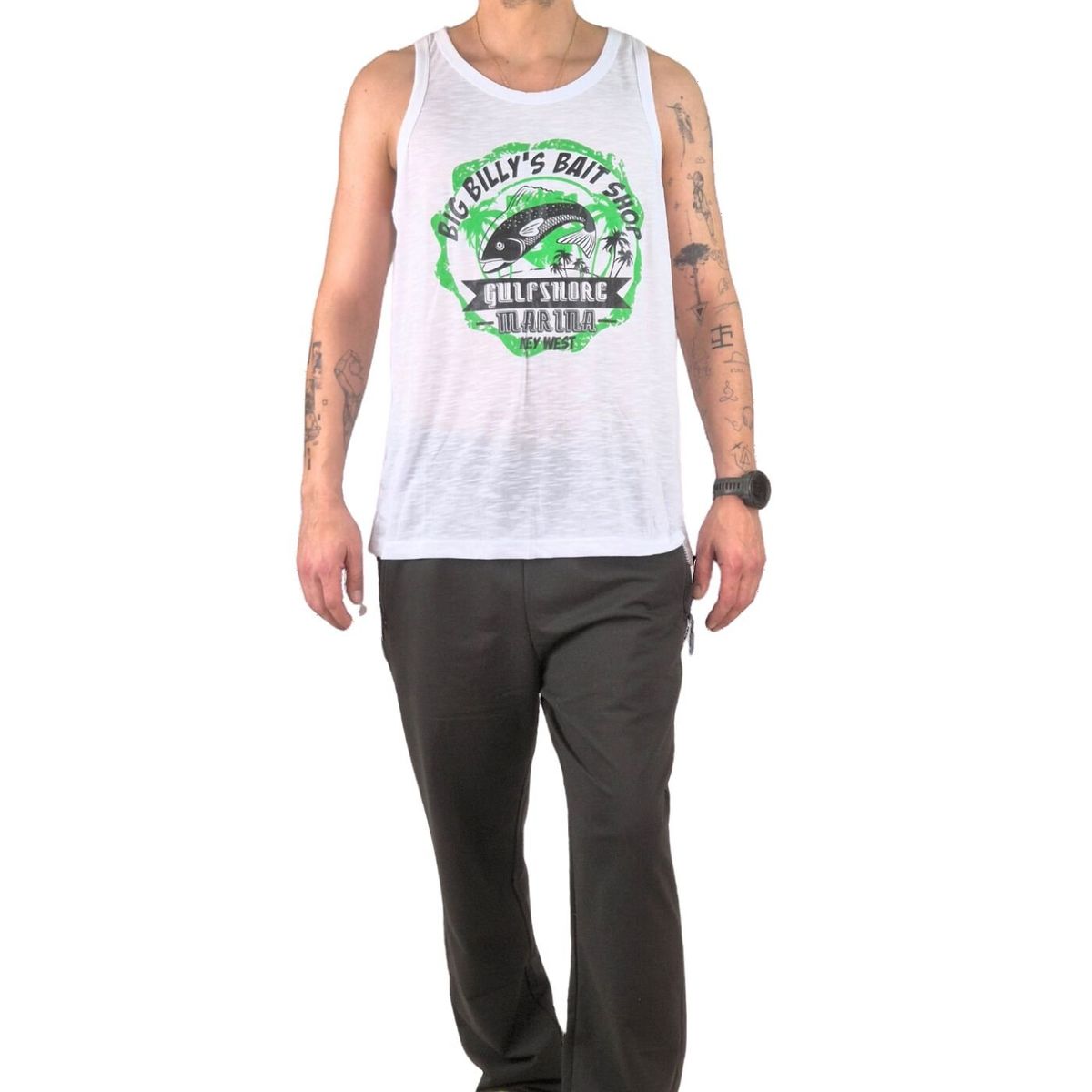 LIKE SHOP - Polera Sin Manga Musculosa Hombre Diseño Colores 240