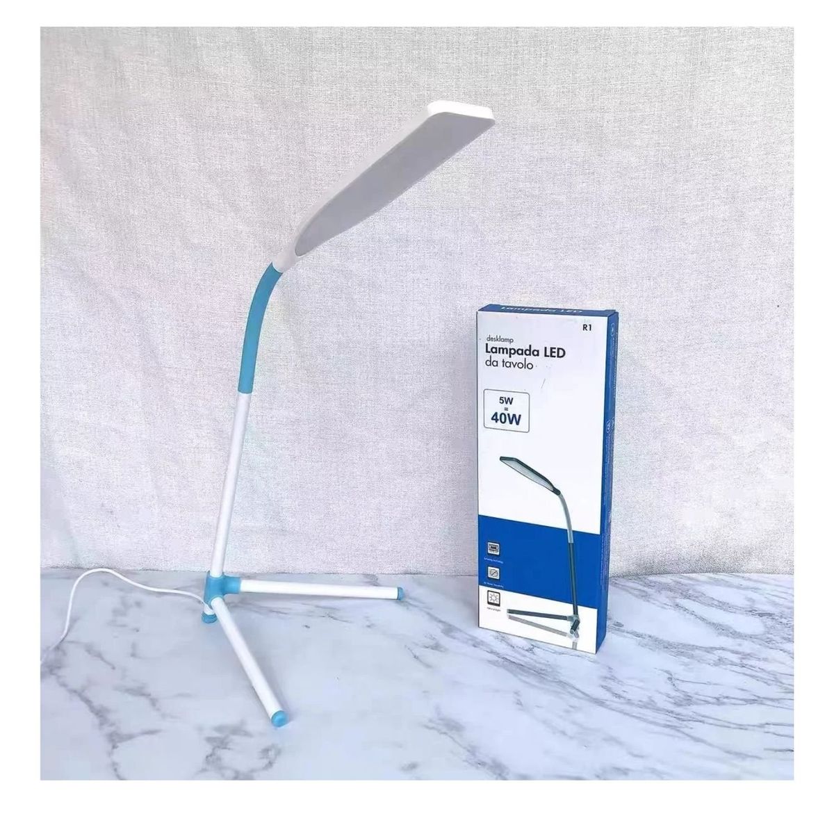 GENERICO - Lámpara De Escritorio Led Flexible Usb Portátil Base Luces.