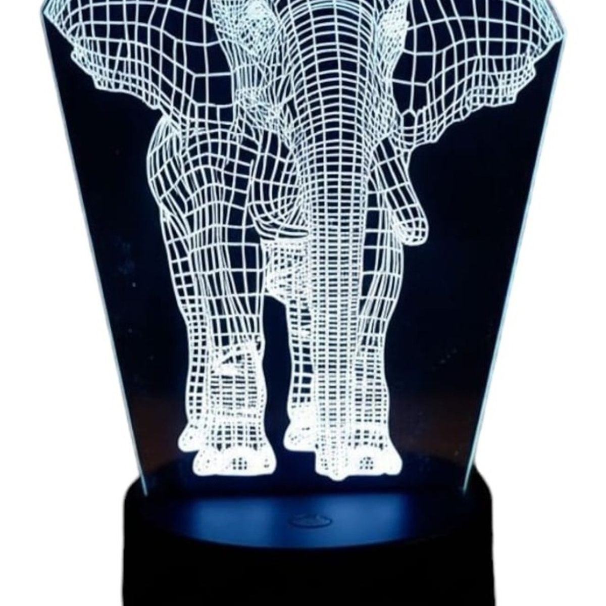 GENERICO - Lampara ilusión 3D Elefante De 7 Colores