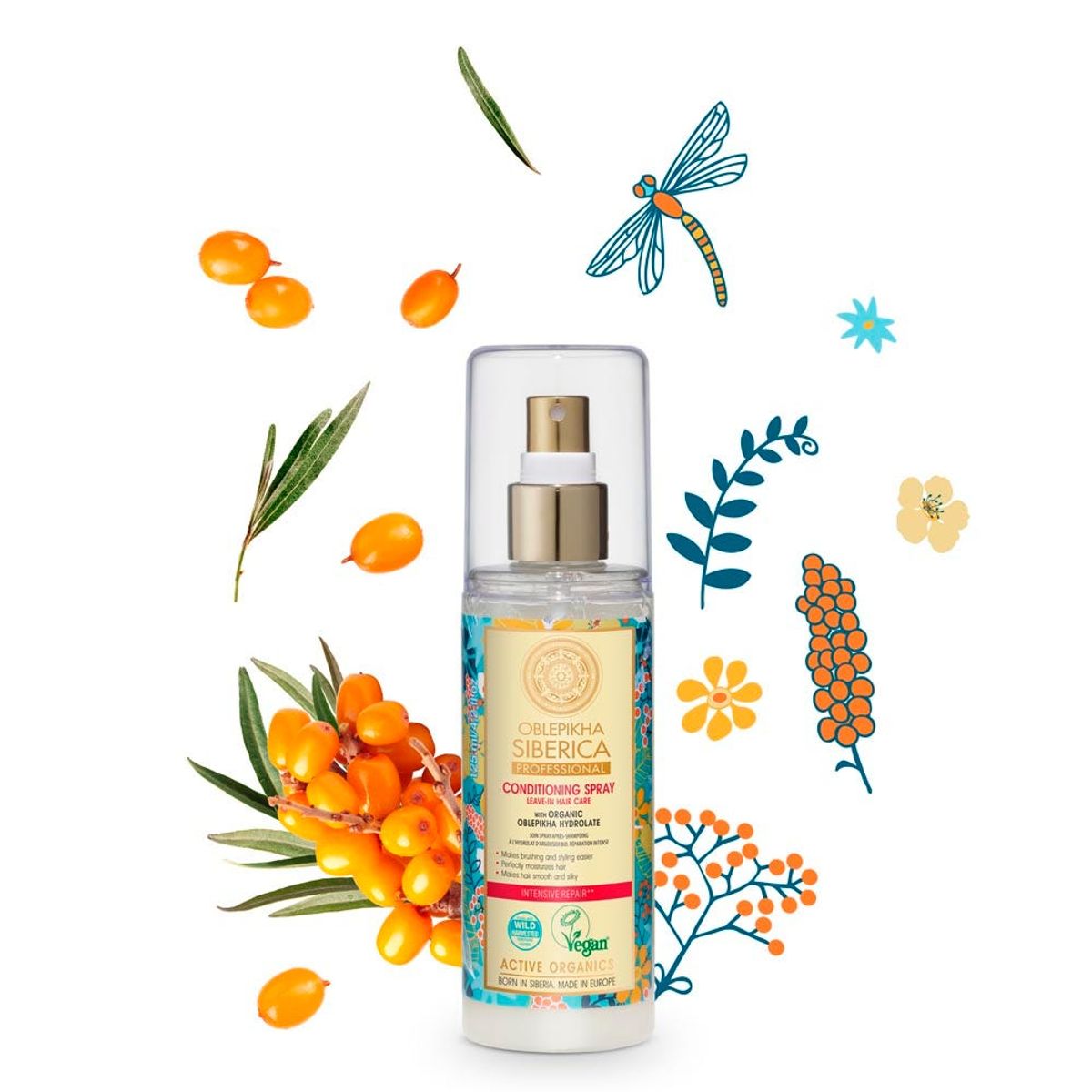 NATURA SIBERICA - Leave-in Organic Oblepikha Hydrolate 125 ml