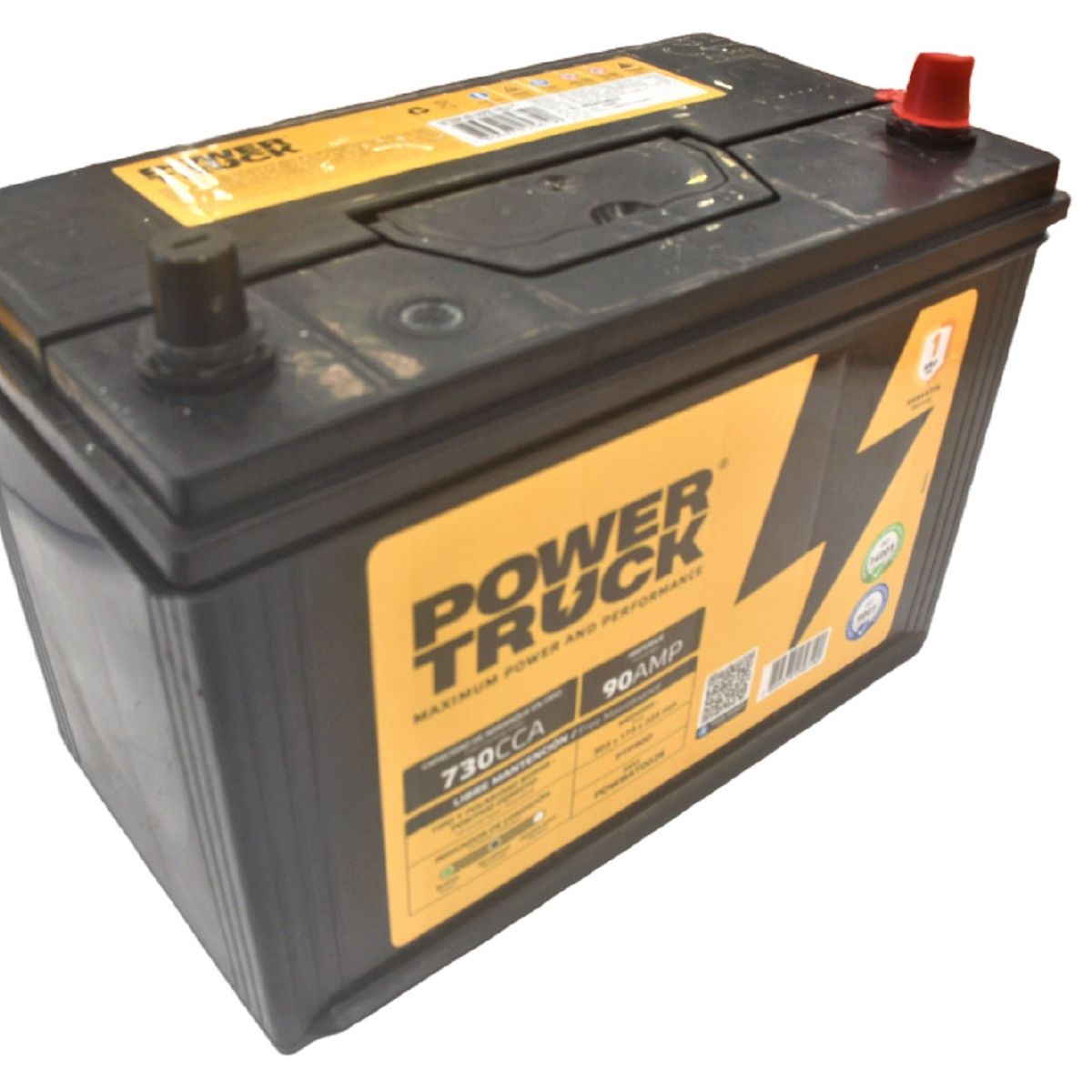 POWER TRUCK - BATERIA 90 AMP 730 CCA BORNE ESTANDAR
