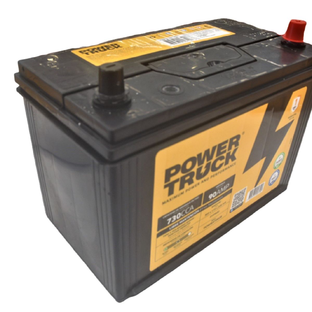 POWER TRUCK - BATERIA 90 AMP 730 CCA BORNE ESTANDAR