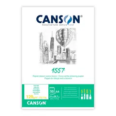 CANSON - Pad 1557 A4 120grs 50Hjs