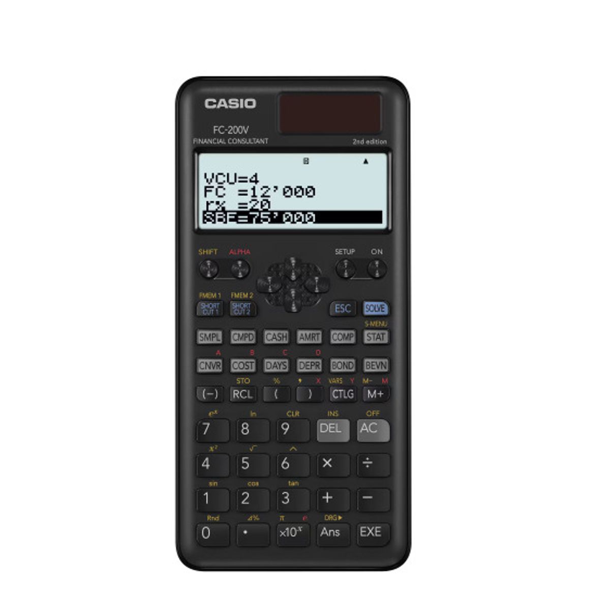 CASIO - CASIO CALCULADORA FINANCIERA 200V-2
