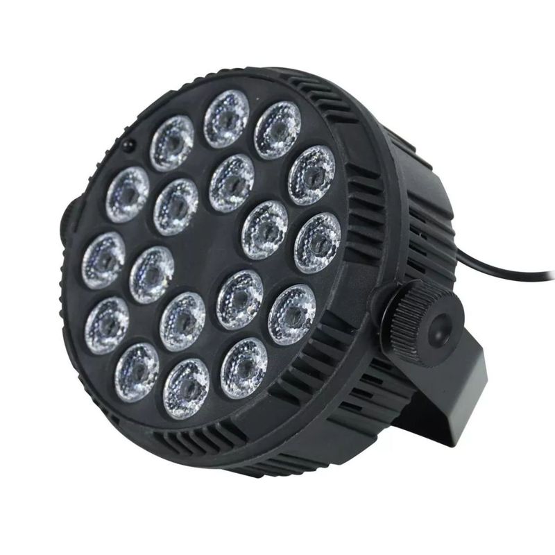 GENERICO - Mini Foco Luces Par 18 LED RGB Monocromática Luces Disco