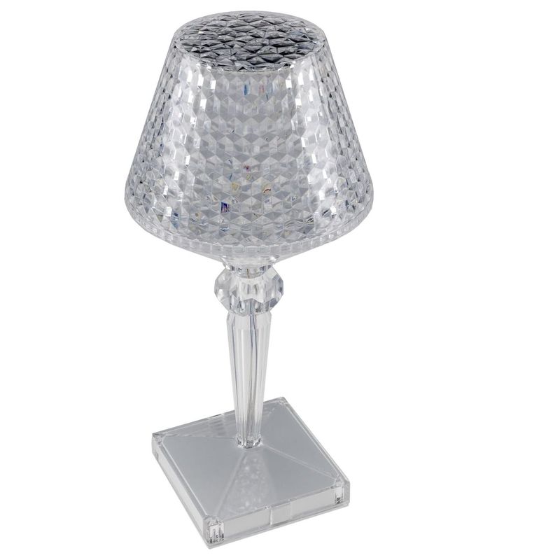 GENERICO - Lampara Adorno De Cristal 3 Modos Luz Tactil Usb Deco